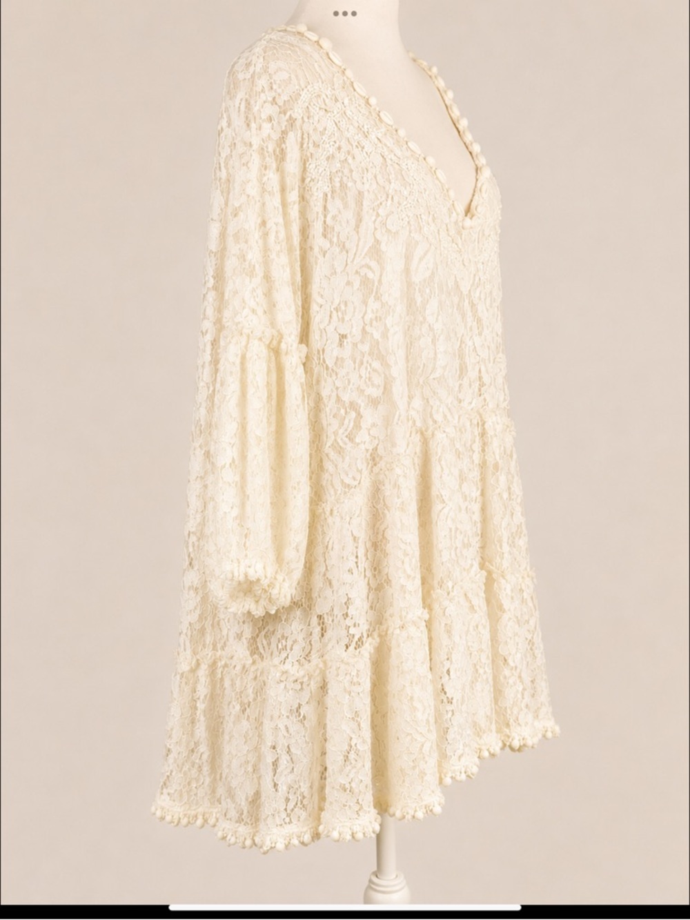 NWT Antica Sartoria Giacomo Cinque Lace Tunic Cover Up Boho Bridal Resort - Picture 13 of 16